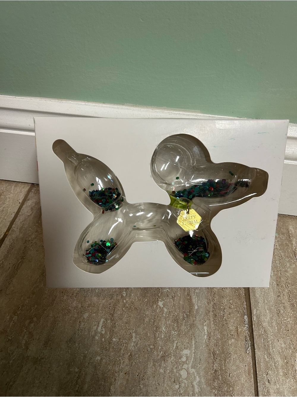 Hallmark Clear Balloon Dog Glass Décor